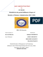 Submitted in The Partial Fulfilment of Degree of Bachelor of Business Administration (2015-2018)