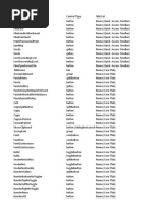 Excel Controls