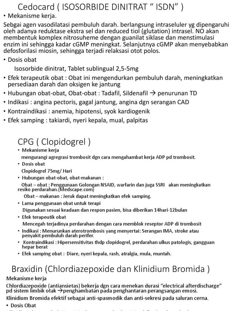 Cedocard (ISOSORBIDE DINITRAT | PDF