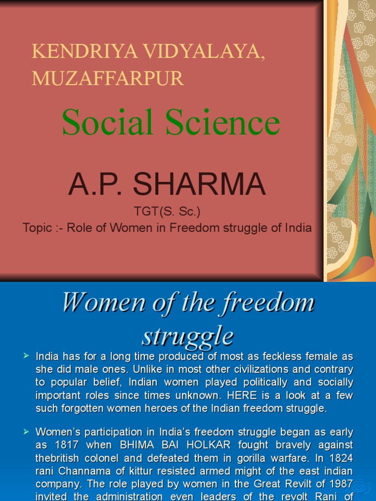 Women Heroes of India's Freedom Struggle | PDF | Theosophy | Indian ...
