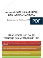 Metabolisme Dalam Hepar Dan Jaringan Adiposa - Lulung Lanova H - 1606965700