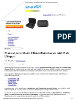 Manual para Modo Cliente - Estacion en AirOS de Ubiquiti - CompraWifi