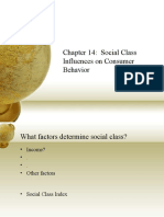 Chapter 14: Social Class Influences On Consumer Behavior