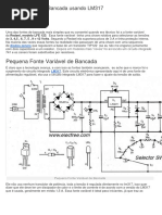 Fonte Variável de Bancada Usando LM317
