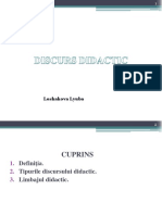 Discurs Didactic