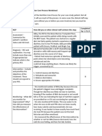 Oconnor Clinical Case Study Worksheet