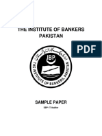 SBP ITAuditor Sample Paper