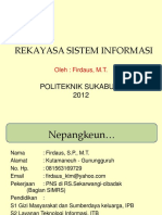 Rekayasa Sistem Informasi: Politeknik Sukabumi 2012