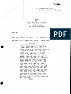 Weeds Pilot Script Pdf
