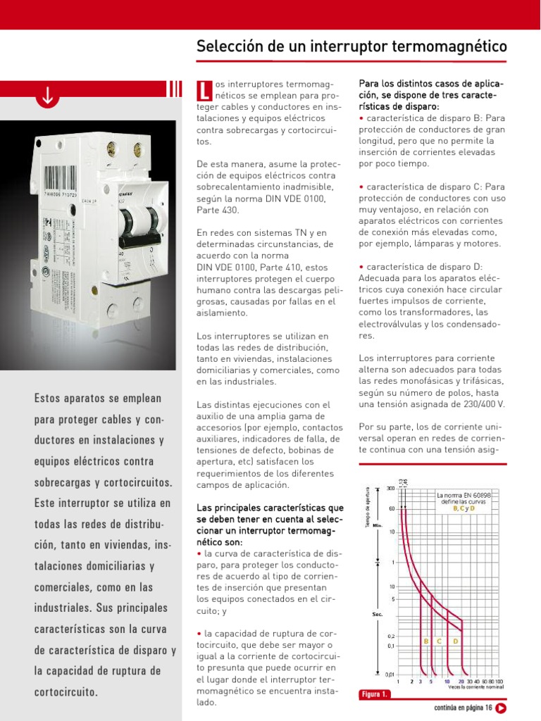 Siemens Selección de un interruptor termomagnético nota_tecnica