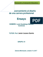 Primer Acercamiento Al Diseño de Una Carrera Profesional Listo