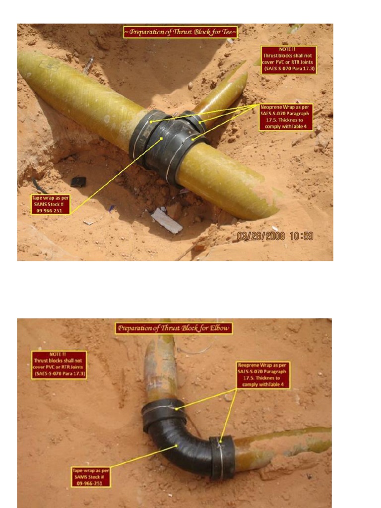 Thrust Block Installation PDF PDF