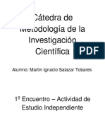 Cátedra de Metodología de La Investigación Científica