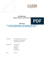 Evaluación Hidrodinámica y Metalúrgica Del Circuito de Flotación Colectiva