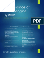 Performance of Steam Engine System
