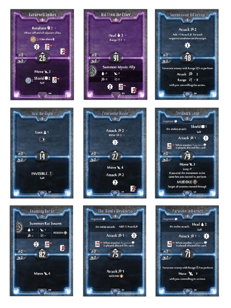 Gloomhaven Cards PDF