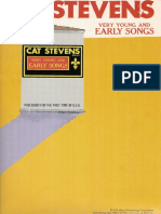 Book - Cat Stevens - Very Young and Early Songs (PVG 34p)