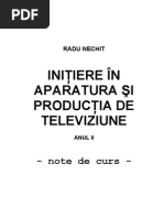 Initiere in Aparatura Si Productia de Televiziune