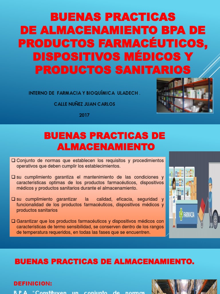 Buenas Prácticas de Almacenamiento 2017 AGOSTO PDF | PDF | Farmacia