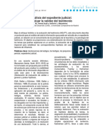 (S.F) Análisis Del Expediente Judicial. Evaluar La Validez Del Testimonio.