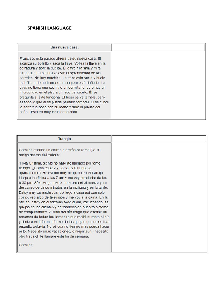 Spanish Language | PDF