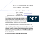 Trabajo de Simulacion de Un Sistema de Tuberias: Simulation Work of A Pipe System