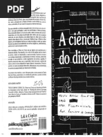 Tércio Sampaio Ferraz Jr - Dificuldades Preliminares Na Conceituação de Ciência Do Direito