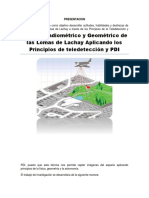 Análisis Radiométrico y Geométrico de Las Lomas de Lachay Aplicando Los Principios de Teledetección y PDI