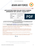 Apply for Indian Air Force AFCAT Exam