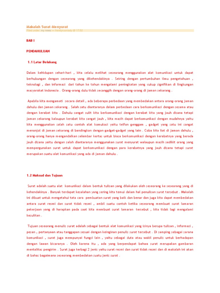 Makalah Surat