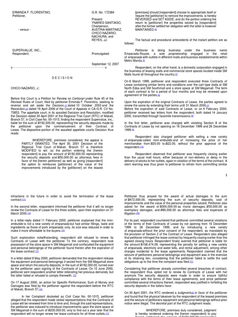 Property Possession Part 2 Lease Contractual Term