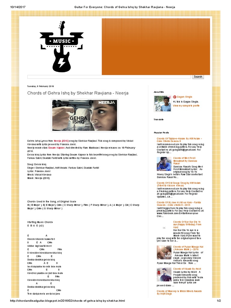 Gehra Ishq By Shekhar Ravjiana Neerja Bollywood Leisure scribd