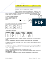 Diffraction Dispersion BM