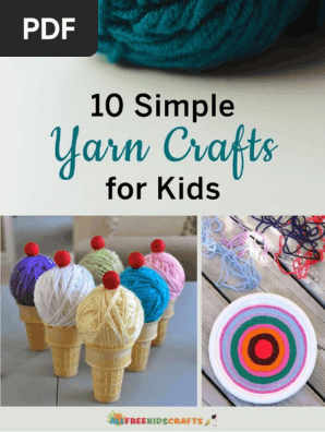 10 Simple Yarn Crafts for Kids Free eBook
