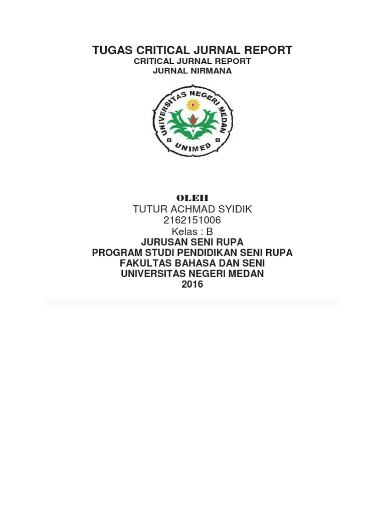 Tugas Critical Jurnal Report Pdf