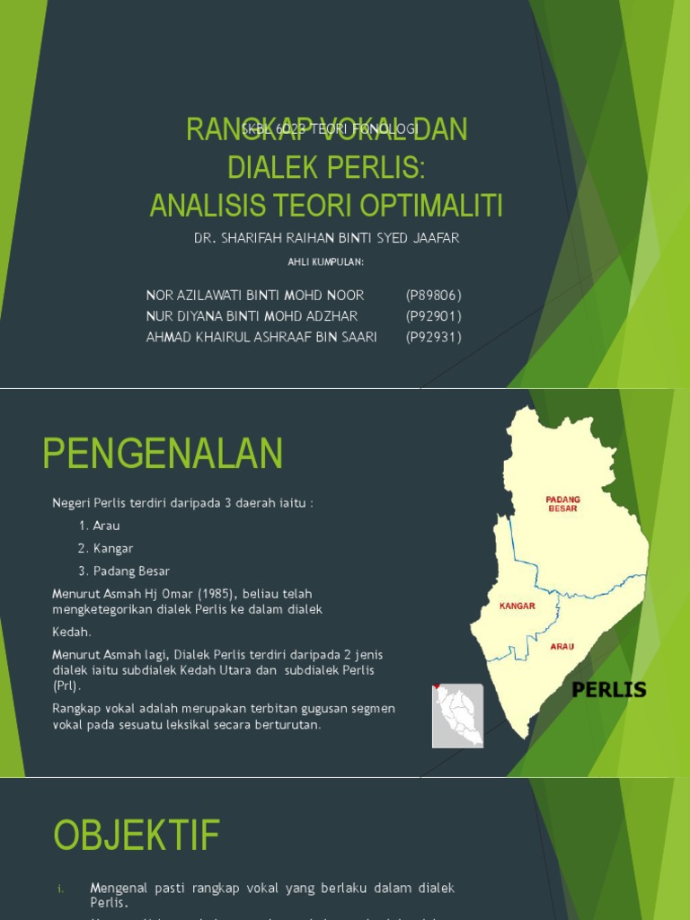 Rangkap Vokal Dan Dialek Perlis | PDF