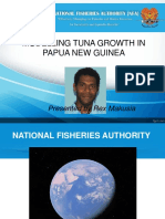 Modelling Tuna Growth in Papua New Guinea: Presented by Rex Makusia