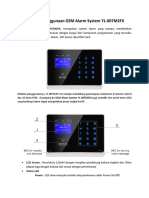 Petunjuk Singkat Penggunaan GSM Alarm System YL-007M2FX