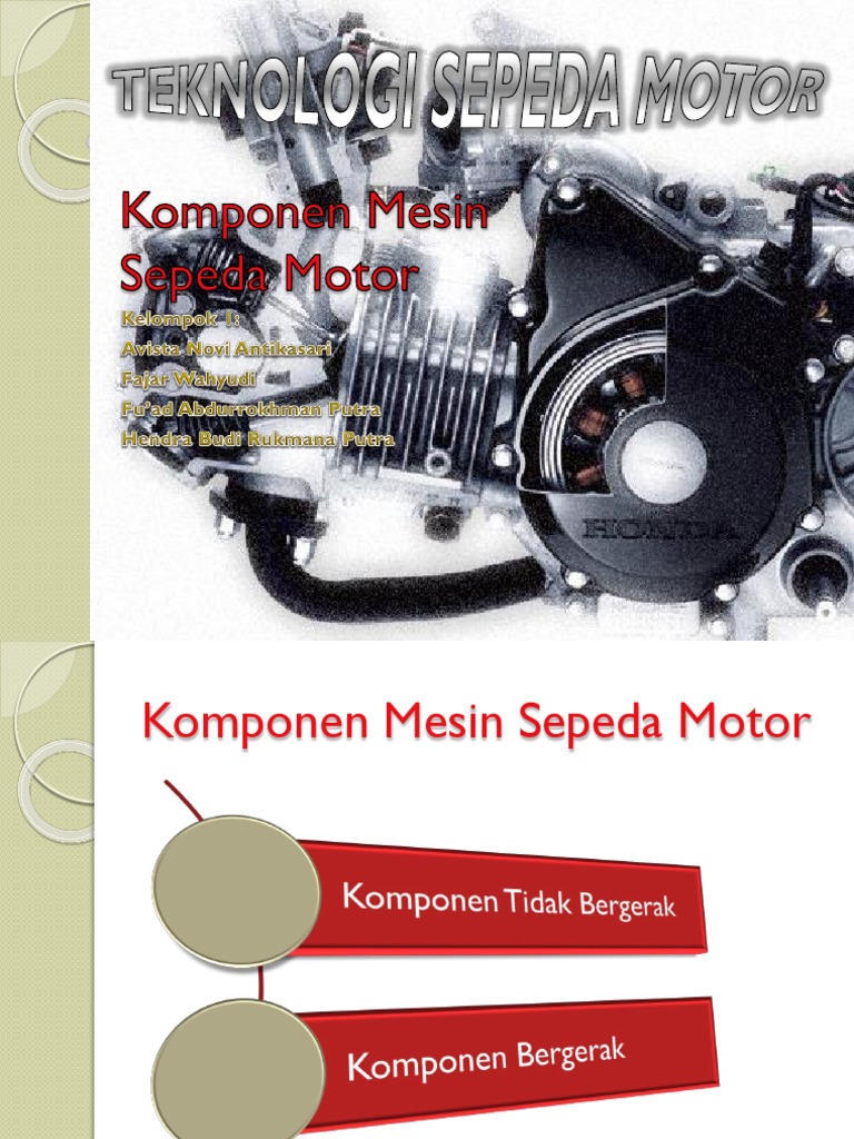 Komponen Utama Mesin Sepeda Motor | PDF