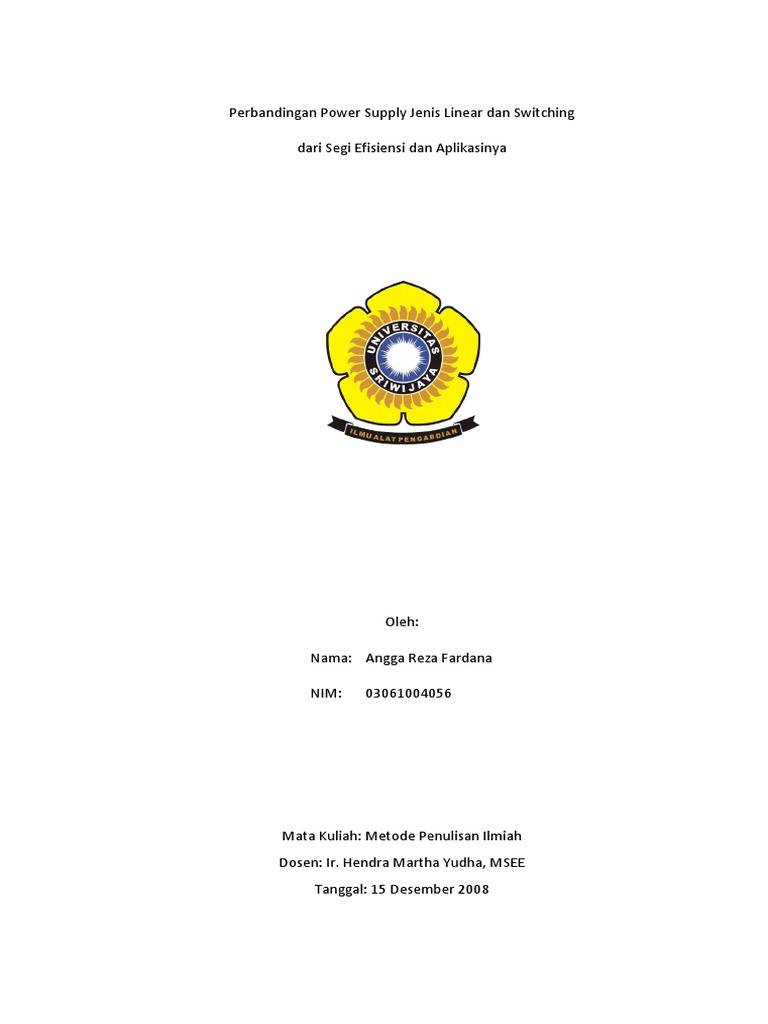 Perbandingan Power Supply Jenis Linear Dan Switching Circuit Diagram
