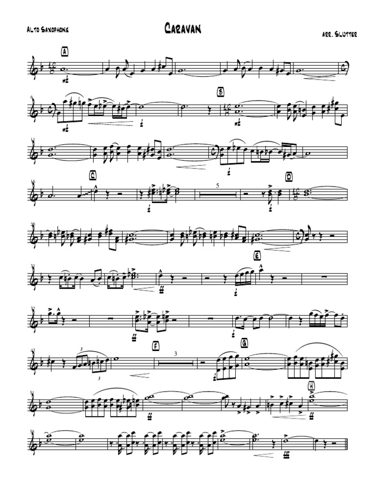 Caravan Alto Saxophone 12 PDF