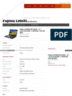 Fujitsu LH531: Specifications