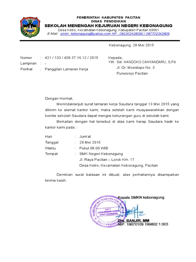 Yuk Simak 12 Balasan Surat Lamaran Pekerjaan Blog Yuk Simak 12 Balasan Surat Lamaran Pekerjaan Blog