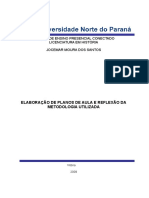 Elaboração de Planos de Aula e Reflexão Da Metodologia Utilizada