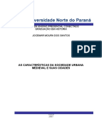 As características da sociedade urbana medieval