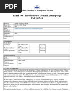 ANTH 100 - Introduction To Cultural Anthropology - Anjum Alvi & Lukas Werth