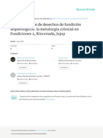 Caracterizacion de Desechos de Fundicion PDF