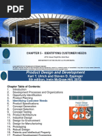 Lecture Notes - Chapter 5 - Identifying Customer Needs