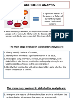 Stakeholder Analysis 1