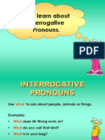 Interrogative Pronouns